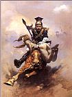 Frank Frazetta Flashman on the Charge painting